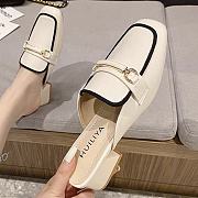 Beige Premium Soft Leather Shoe - 5