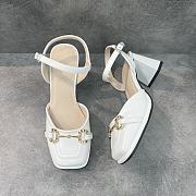 White Premium Soft Leather Sandal Shoes - 2