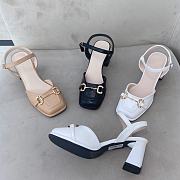 White Premium Soft Leather Sandal Shoes - 3