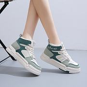 Women's Fashion Lace-up High Neck Sneakers - 6