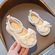 Doll Shoes Breathable Soft Sole Leather in white for kids - 2