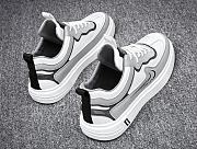 Men's white sports sneaker shoes for students Korean style - 3