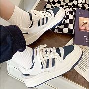 Mistery Sneakers White Shoes 3cm Height Leather MIS-701 - 2