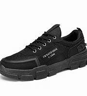 Men's Fashion Black Anti-Slip Waterproof Breathable Sneakers Ttg140 - 1