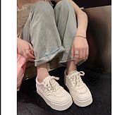 Women's canvas seaker shoes with high soles 5p US 2812 - 6