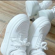 Women's sports shoes White women's thick sole shoes new model 2022 breathable - 6