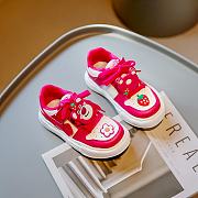 New children's sneakers cute cartoon strawberry bear casual - 5