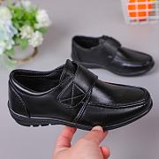 Kid black school shoes for boys Rubber shoes 527 - 6