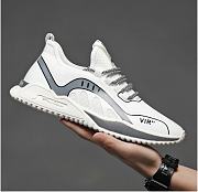 Lace-up sports men's sneakers - 2