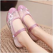 Canvas Shoes Soft Sole Embroidered Pattern - 2