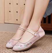 Canvas Shoes Soft Sole Embroidered Pattern - 5