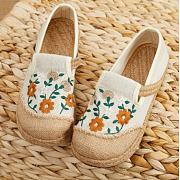 Linen closed-toe shoes - 1