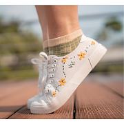 Chang'e Flower Embroidered Canvas Sneakers SK002 ZOE - 3