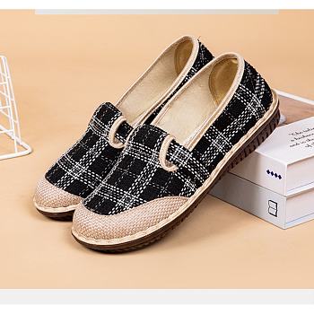 Women's Fashion Breathable Soft Sole Canvas Lazy Shoe