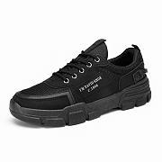 Men's Fashion Black Anti-Slip Waterproof Breathable Sneakers Ttg140 - 6