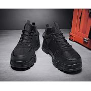 Men's Fashion Black Anti-Slip Waterproof Breathable Sneakers Ttg140 - 3