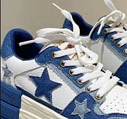 	 High Top Blue White Star Sneaker 2023 - 4