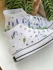 LAVENDER & BEES Hand Painted SHOES  - 5