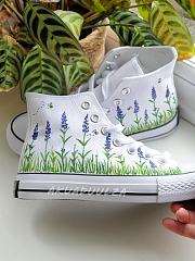 LAVENDER & BEES Hand Painted SHOES  - 4