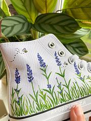 LAVENDER & BEES Hand Painted SHOES  - 2