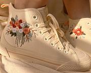 Rose Embroidered Shoes - 3