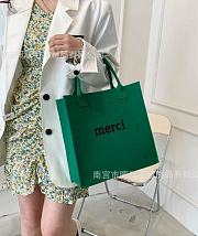 Merci Tote Bag Green - 4