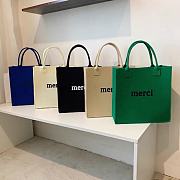 Merci Tote Bag Green - 3