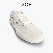 ZOE Tulip Flower Embroidered Canvas Sneakers - 4