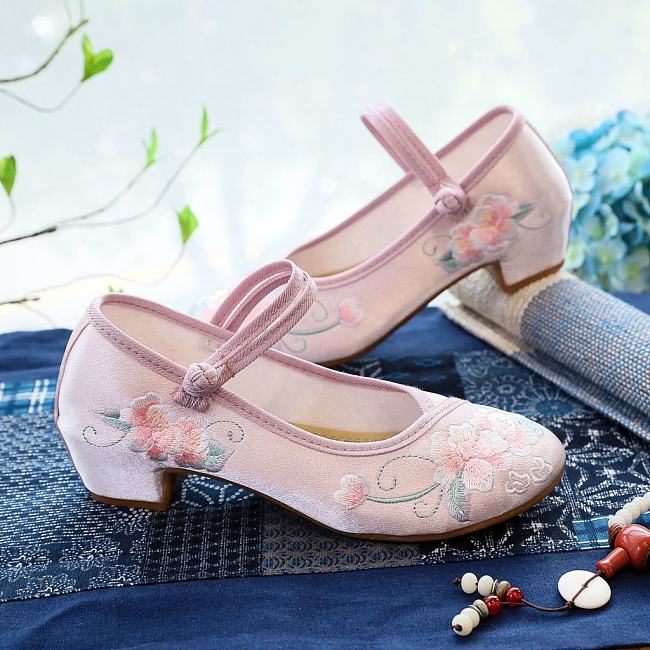 Retro Embroidered Doll Shoes for Women#Spring Fashion Flat Loafers - 1