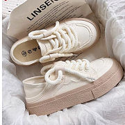 Simple women's sneakers with Jine rope canvas - 2