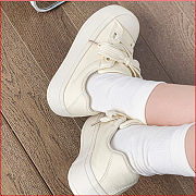 3CM High Canvas Padded Sneakers Big Strap - 3