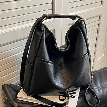 High Quality Leather Handbag Cagole Black Size 26x13x18cm