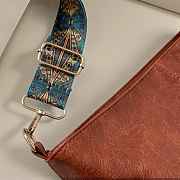 Artisan Crossbody Tote With Unique Color Blocked Strap - 5