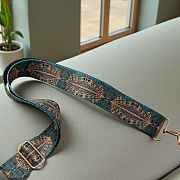 Artisan Crossbody Tote With Unique Color Blocked Strap - 2